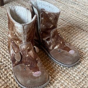 Mini Boden Brown Deer Boots
